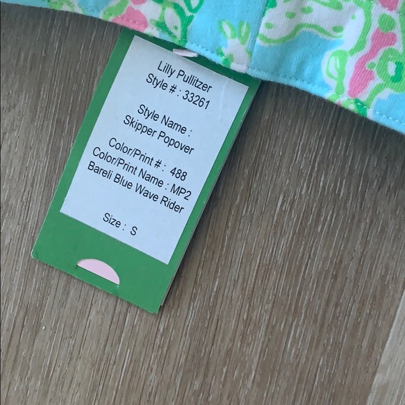 NWT Lilly Pulitzer Skipper Popover Sample Size S - Picture 3 of 3
